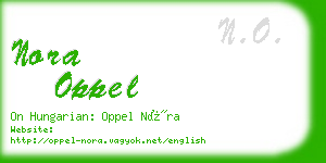 nora oppel business card